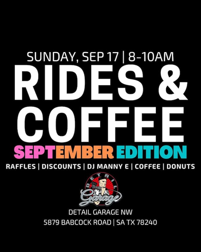 Rides & Coffee September event