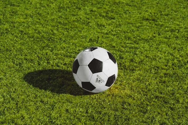 Soccar ball on a field